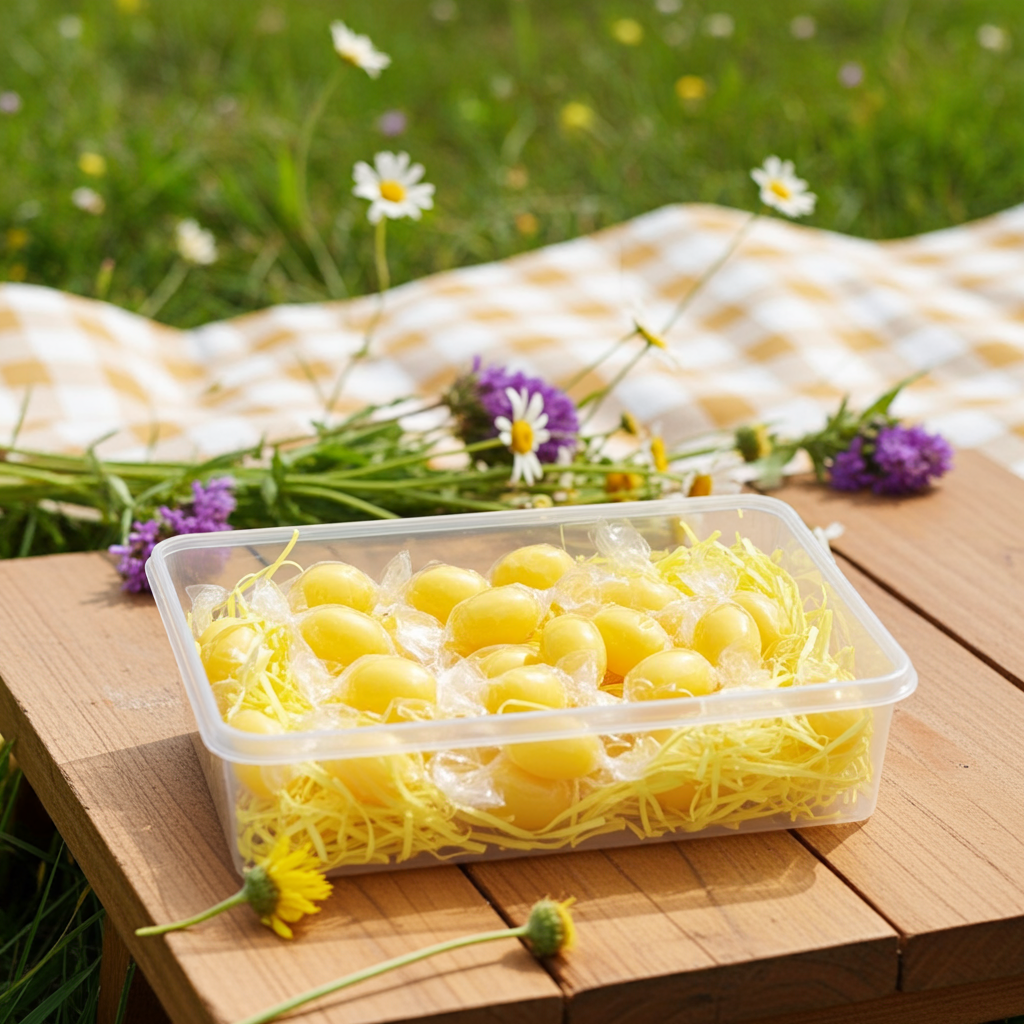 Lemon Sherbet Hard Boiled Sweets – 300g Box