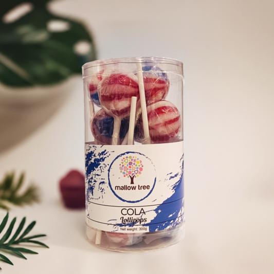 Cola Flavoured Lollipops - Tub of 12