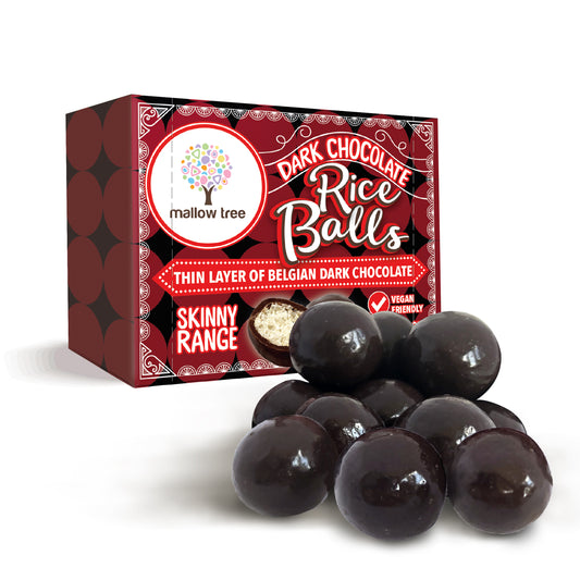 Dark Belgian Chocolate Coated Rice Balls Sweet Box (Pack of 10 x 35g)