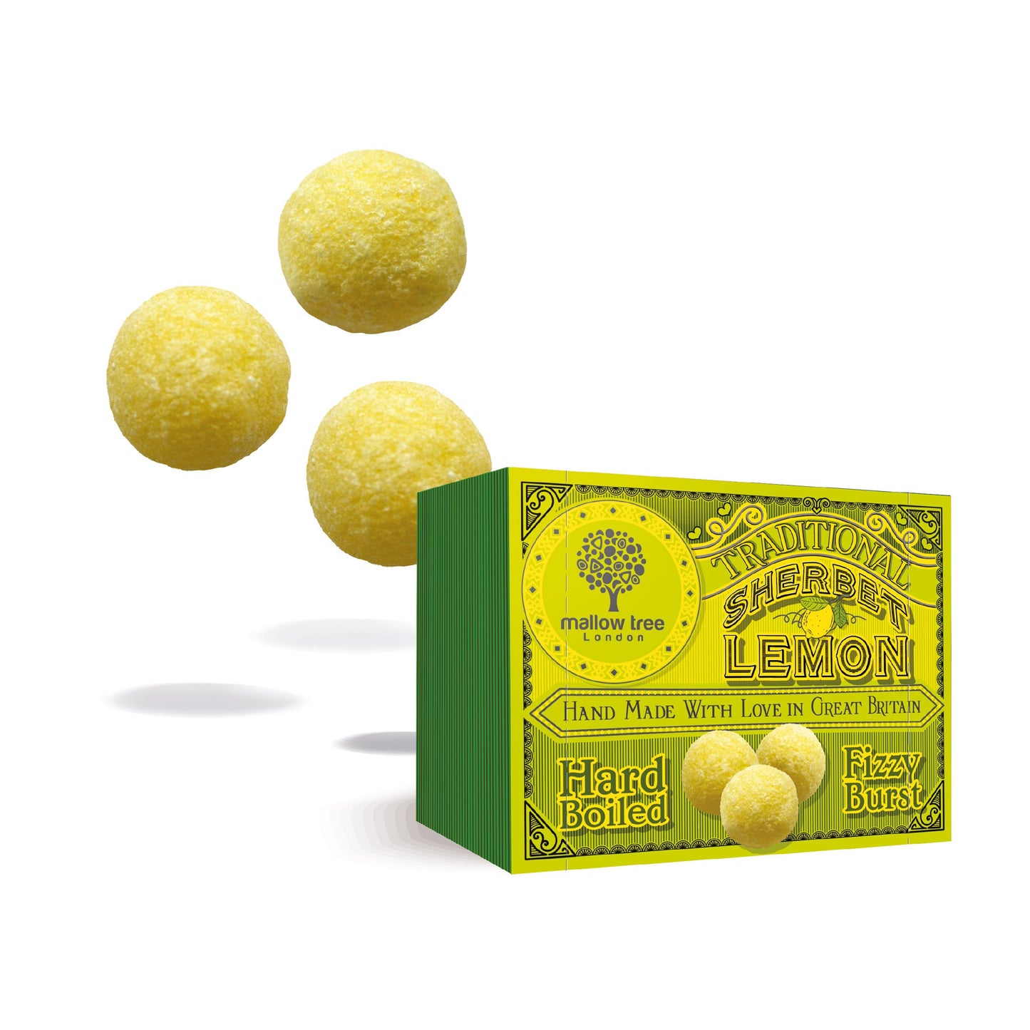 Traditional Sherbet Lemons Sweets (Pack of 10 x 60g)