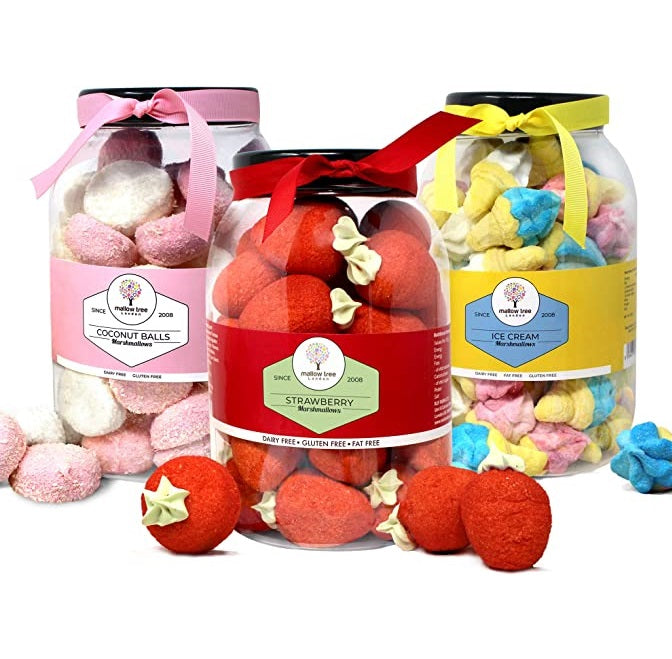 Strawberry Flavoured 3D Fruit Shape Marshmallow Gift Box, 180g