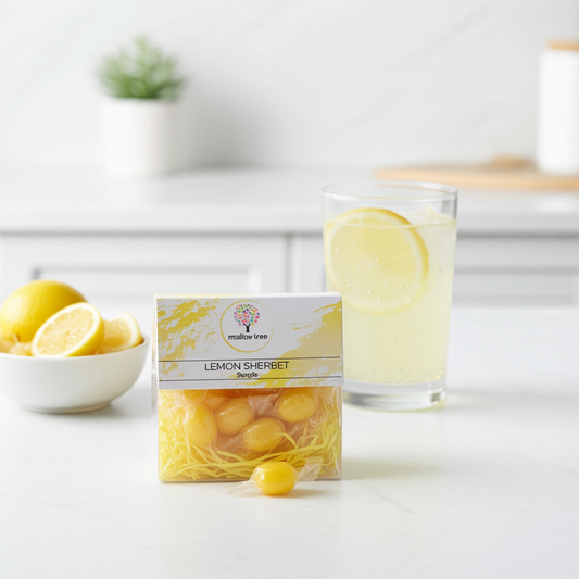 Lemon Sherbet Hard Boiled Sweets – 300g Box