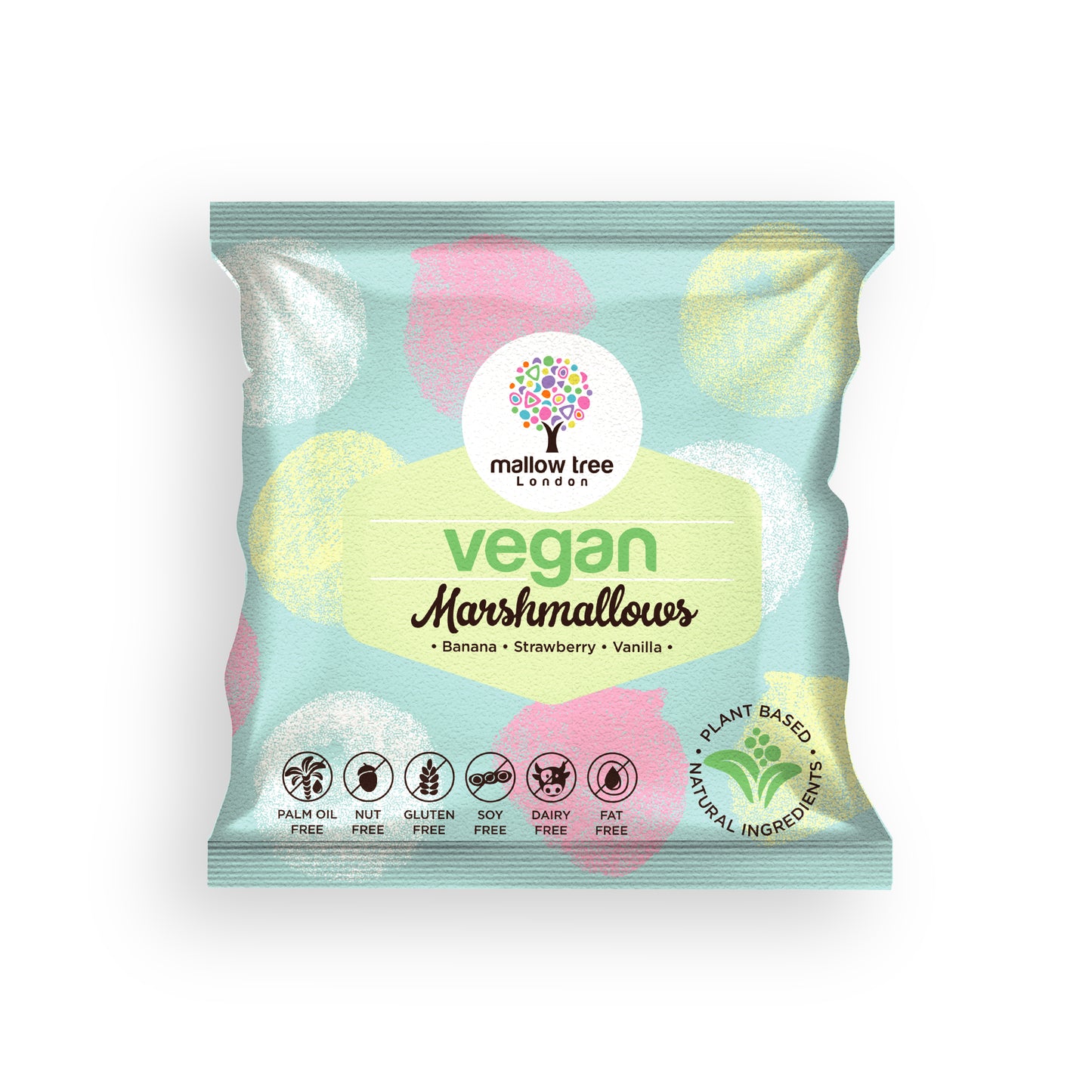 Vegan Assorted Fruit Flavoured Marshmallow, 100g (Case Option: 6 x 100g)