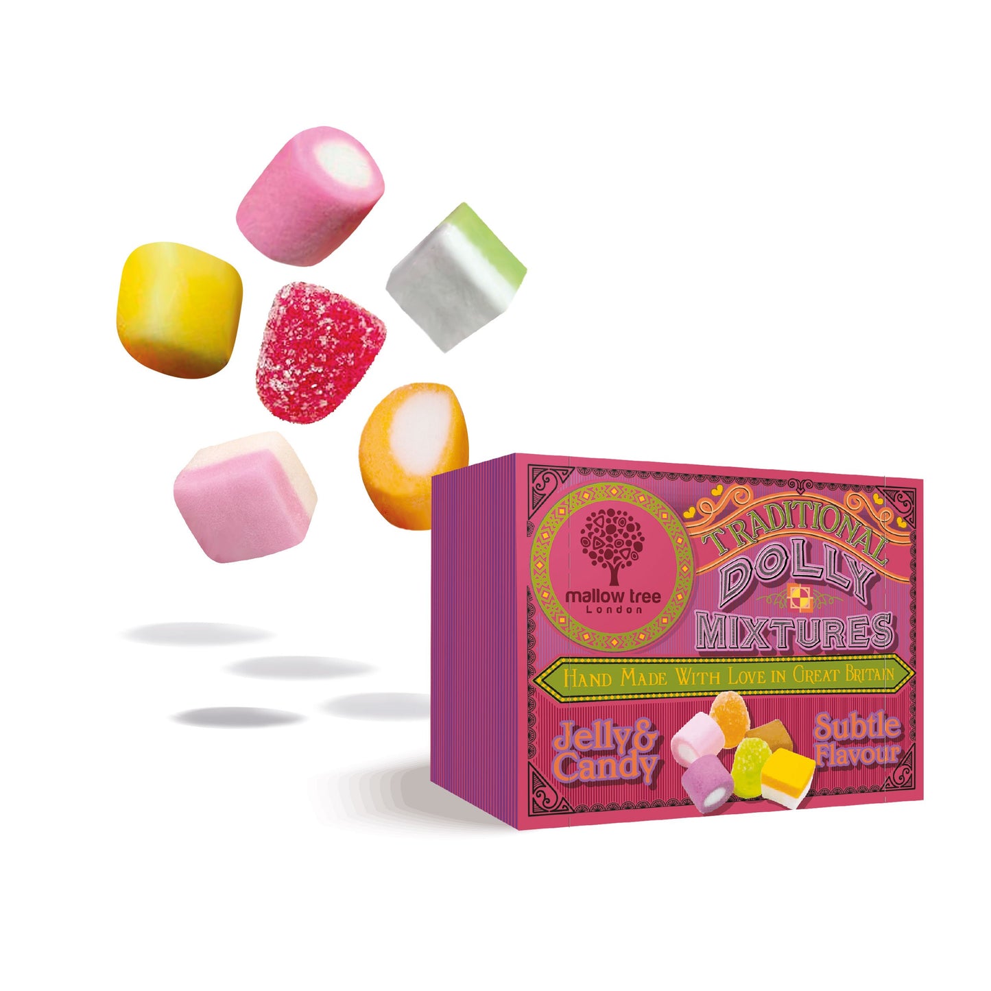 Assorted Traditional Dolly Mixture Sweets (Pack of 10 x 70g)